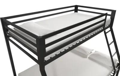 Mainstays Premium Twin over Full Metal Bunk Bed, Black