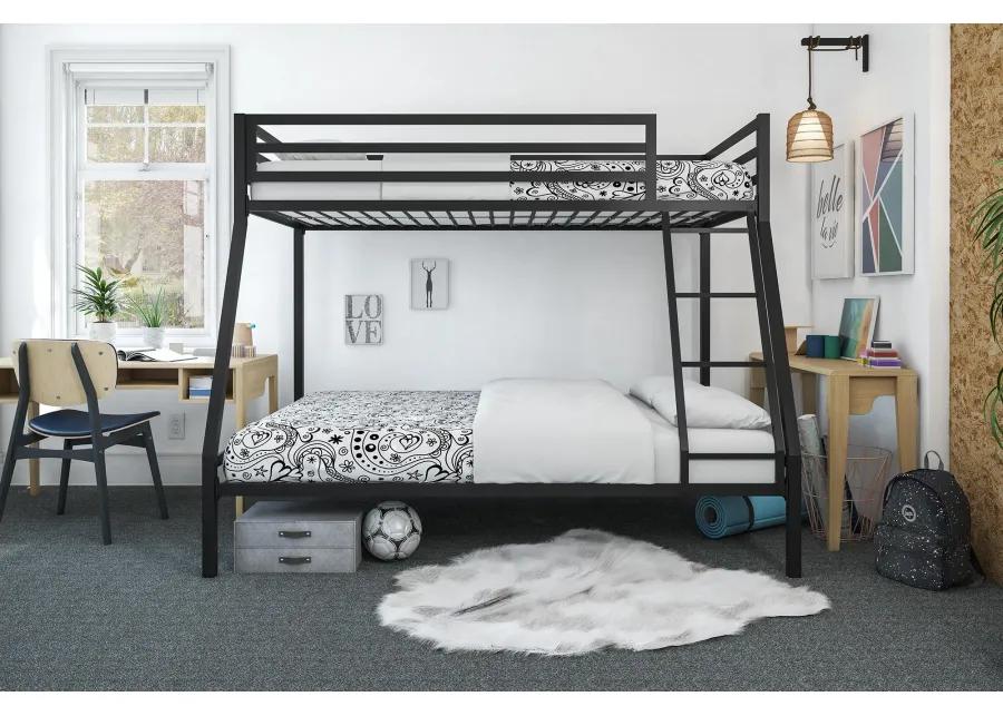 Mainstays Premium Twin over Full Metal Bunk Bed, Black