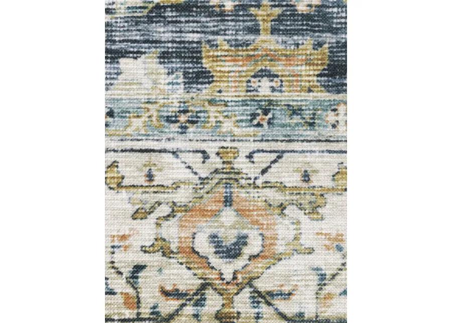 Charleston 7'6" x 10' Blue Rug