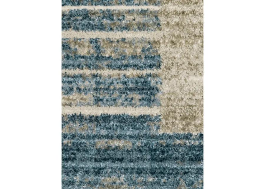 Bauer 3'10" x 5'5" Blue Rug