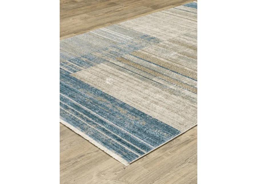 Bauer 3'10" x 5'5" Blue Rug