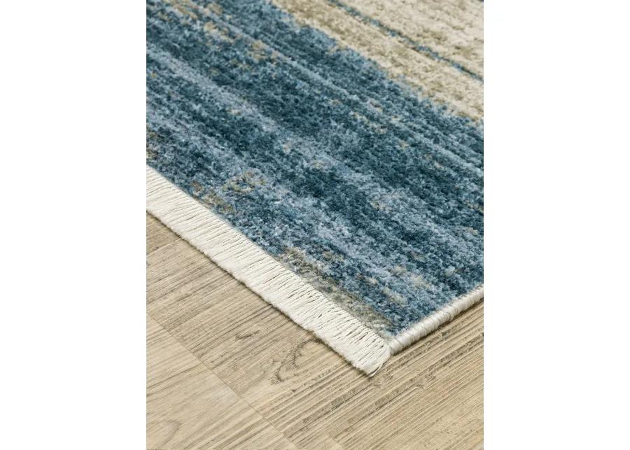 Bauer 3'10" x 5'5" Blue Rug