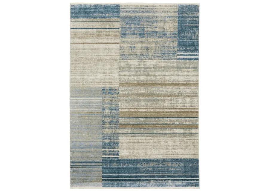 Bauer 3'10" x 5'5" Blue Rug