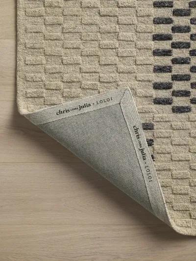 Bradley BRL-01 Beige / Midnight 2''6" x 9''9" Rug by Chris Loves Julia