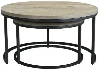 Moe's Home Collection Drey Round Nesting Coffee Tables Set Of Two