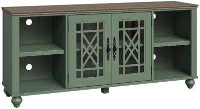 FESTIVO 60" Vintage Style TV Stand with Carved Doors for TVs Up to 70"