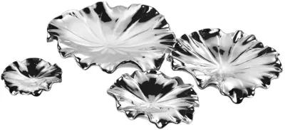 Silver Petal Bowl - Set of 4