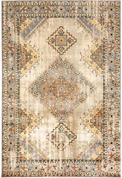 Juliette 3'10" x 5'5" Grey/Gold Rug