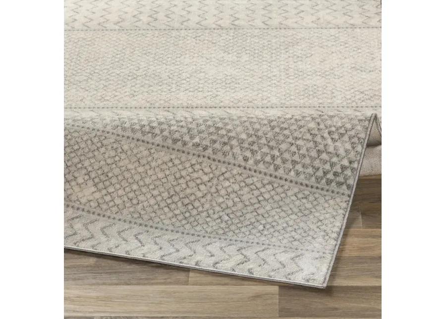 Monaco MOC-2306 6'7' Round White Rug