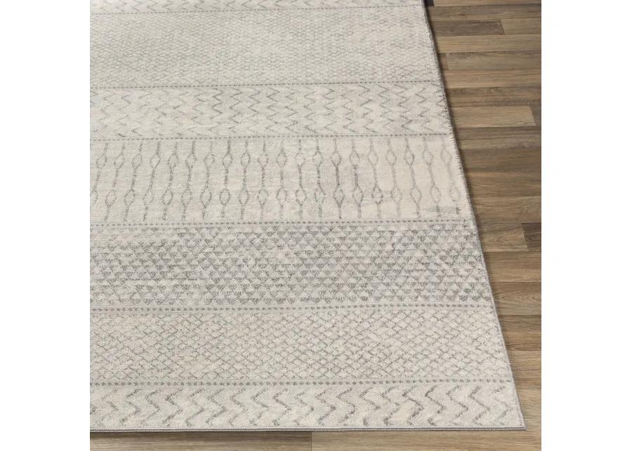 Monaco MOC-2306 6'7' Round White Rug