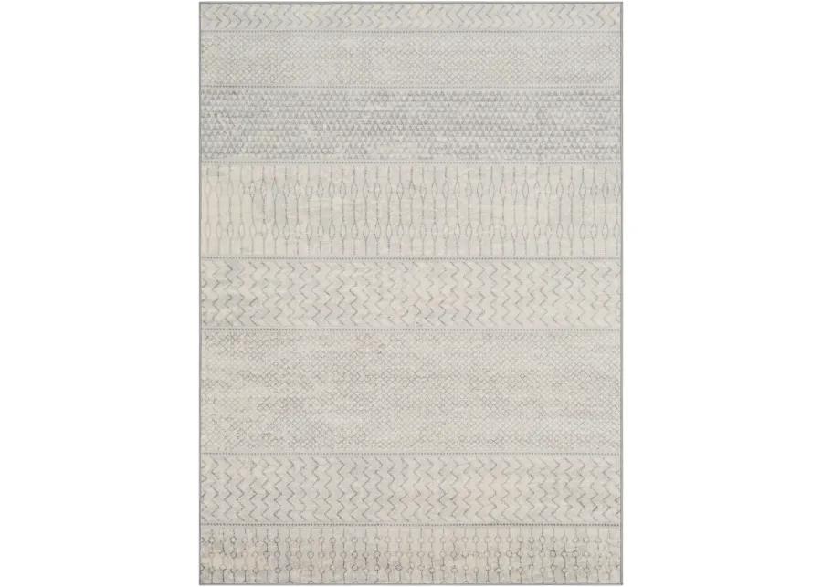 Monaco MOC-2306 6'7' Round White Rug