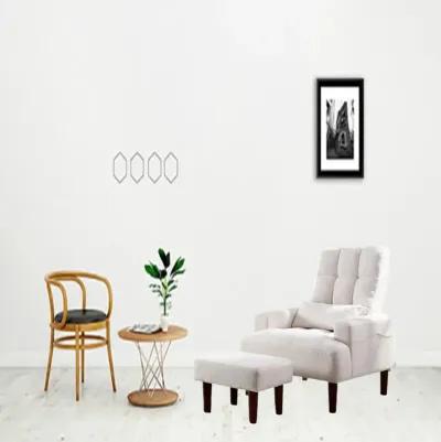 Brand New Modern Design Living Room Cream Recliner Soft Cozy Sofa Chair