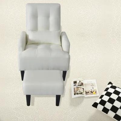 Brand New Modern Design Living Room Cream Recliner Soft Cozy Sofa Chair