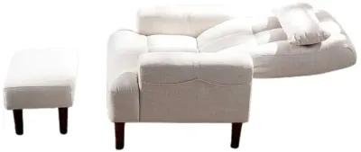 Brand New Modern Design Living Room Cream Recliner Soft Cozy Sofa Chair