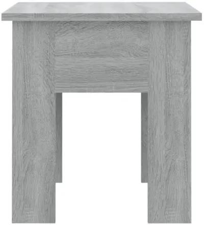 vidaXL Coffee Table Gray Sonoma 15.7"x15.7"x16.5" Engineered Wood