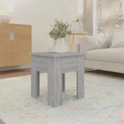 vidaXL Coffee Table Gray Sonoma 15.7"x15.7"x16.5" Engineered Wood