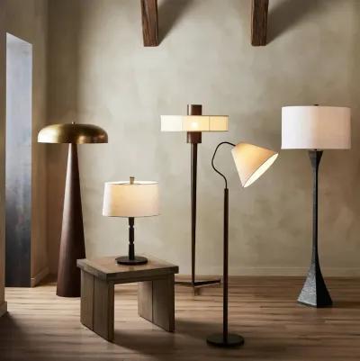 Tapered Forged Floor Lamp