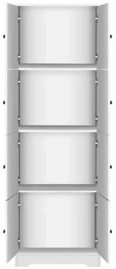 4-Door Tall Storage Cabinet for Various Rooms