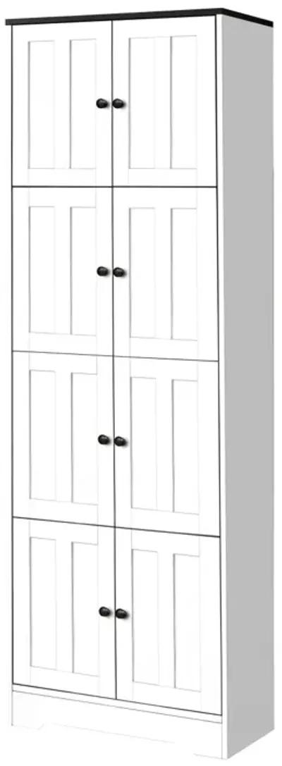 4-Door Tall Storage Cabinet for Various Rooms