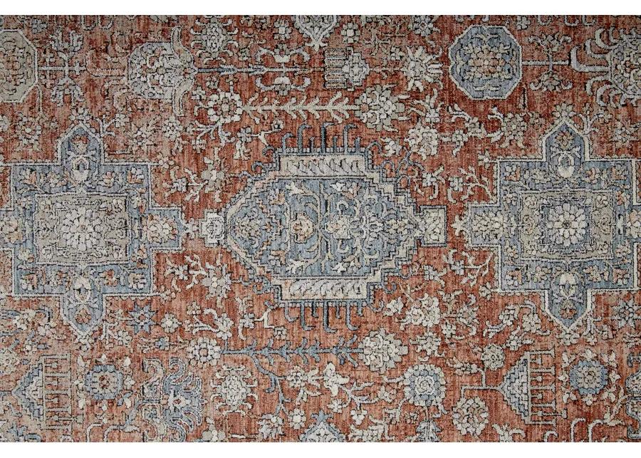 Marquette 3761F Red/Orange/Blue 2'8" x 8' Rug