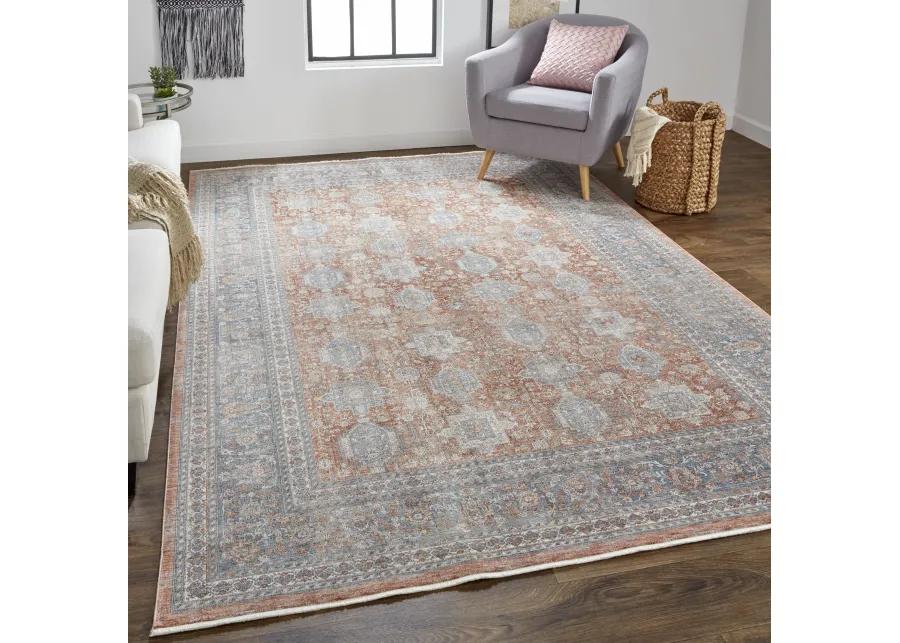 Marquette 3761F Red/Orange/Blue 2'8" x 8' Rug