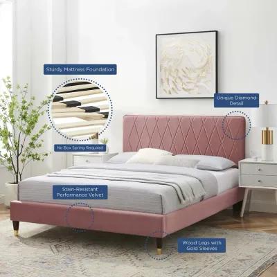 Modway - Phillipa Performance Velvet Full Platform Bed