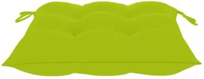 vidaXL Chair Cushions 4 pcs Bright Green 19.7"x19.7"x2.8" Fabric