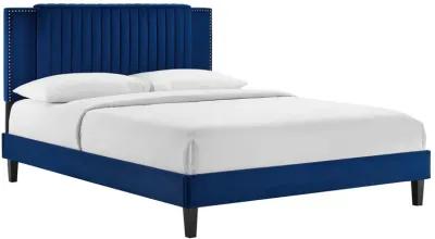 Modway - Zahra Channel Tufted Performance Velvet Queen Platform Bed