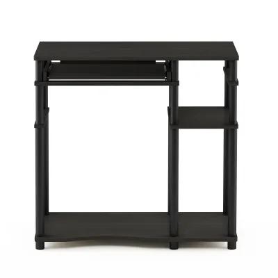 Furinno Furinno Abbott Computer Desk with Bookshelf, Espresso/Black, 17097EX/BK