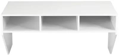 Wall Mounted Floating Computer Table Desk Home Office Storage Shelf White