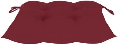 vidaXL Chair Cushions 6 pcs Wine Red 15.7"x15.7"x2.8" Fabric