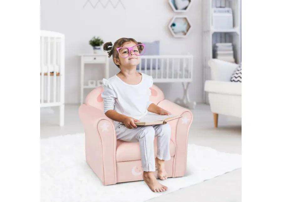 Kids Armrest Couch Upholstered Sofa