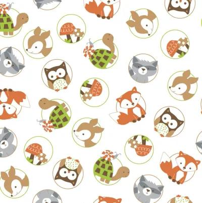 Bedtime Originals Friendly Forest Woodland Animals Baby Fitted Crib Sheet