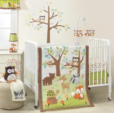 Bedtime Originals Friendly Forest Woodland Animals Baby Fitted Crib Sheet