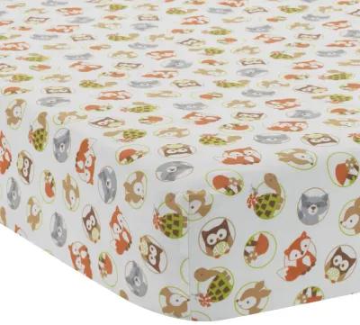 Bedtime Originals Friendly Forest Woodland Animals Baby Fitted Crib Sheet