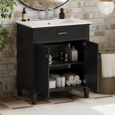 Merax Modern Bathroom Vanity with Ceramic Basin