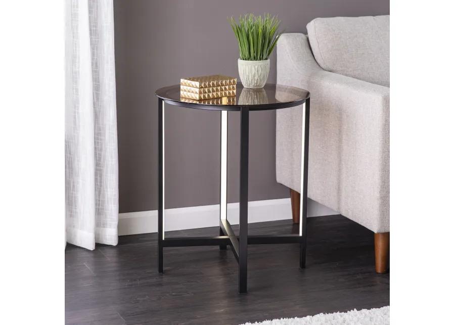 Surbiton Round Led End Table