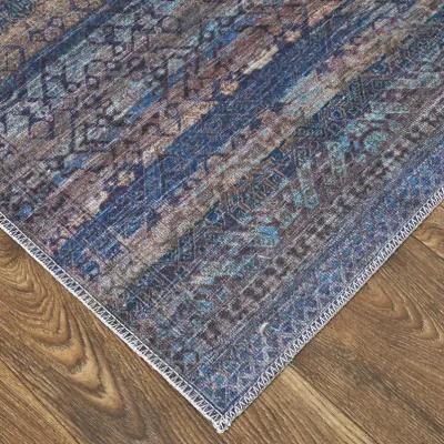 Voss 39H3F Blue/Purple/Brown 8'10" x 12' Rug