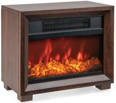 Mini Wooden Space Tabletop Fireplace with Realistic Flame Effect