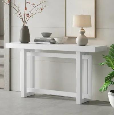 Merax Contemporary Console Table with Wood Top