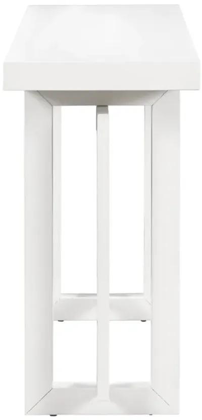 Merax Contemporary Console Table with Wood Top