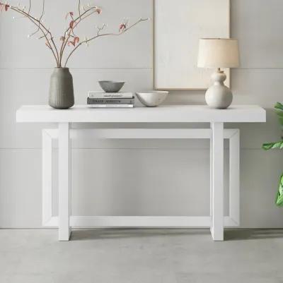 Merax Contemporary Console Table with Wood Top