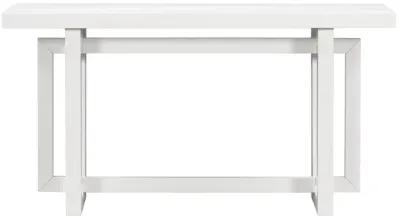 Merax Contemporary Console Table with Wood Top