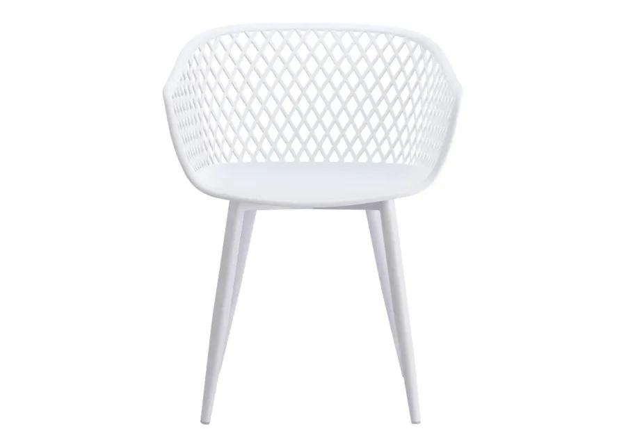 Moe's Home Collection Piazza Outdoor Chair White-Set Of Two