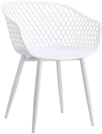 Moe's Home Collection Piazza Outdoor Chair White-Set Of Two