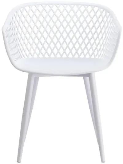 Moe's Home Collection Piazza Outdoor Chair White-Set Of Two