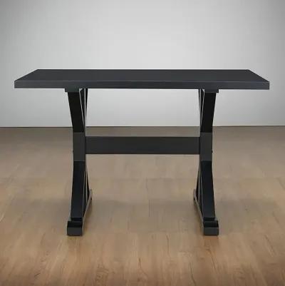 Carolina Living Florence Trestle Table - Antique Black