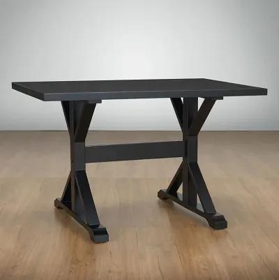 Carolina Living Florence Trestle Table - Antique Black