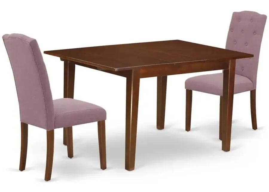 Dining Room Set Mahogany, MLCE3-MAH-10