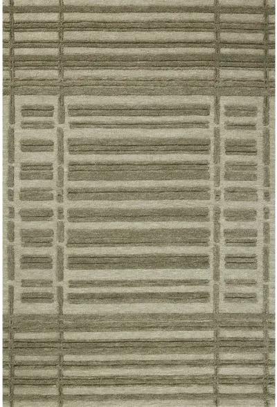 Bradley BRL-07 Sage / Olive 7''9" x 9''9" Rug by Chris Loves Julia